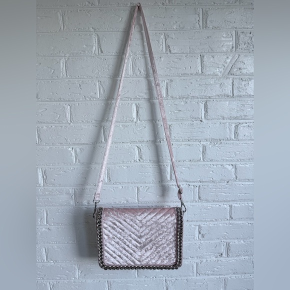 Aldo Handbags - Aldo velvet pink crossbody‎